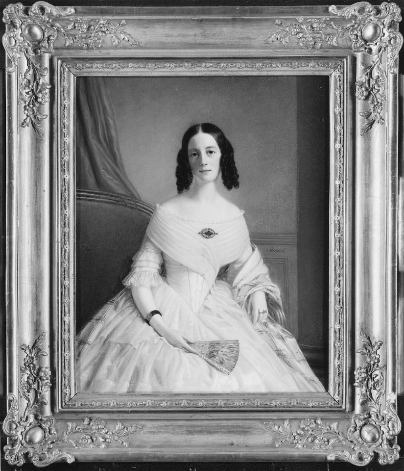 Charlotta Antoinetta von Düben, 1821, 1881. Friherrinna (Lars Hansen) - Nationalmuseum - 45405