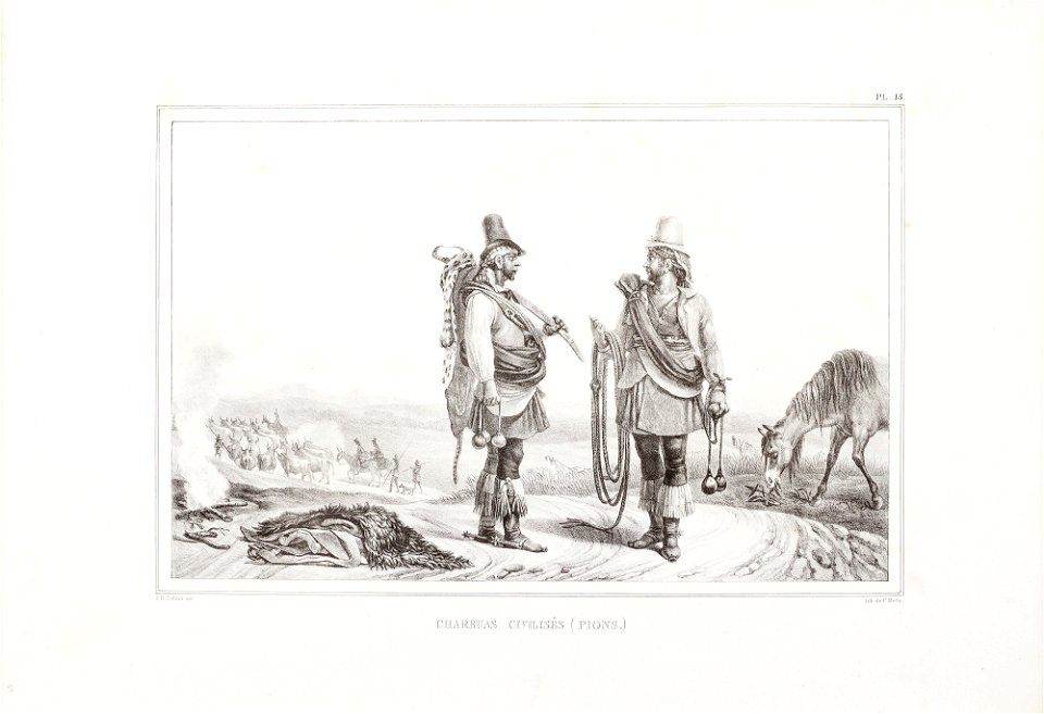 Charruas civilisés (Pions), da Coleção Brasiliana Iconográfica