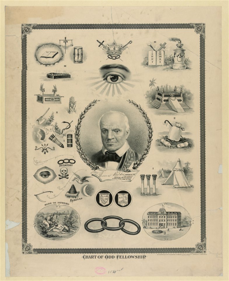 Chart of odd fellowship LCCN2003674705