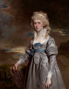 Charlotte Walsingham, Lady Fitzgerald by John Hoppner. Free illustration for personal and commercial use.