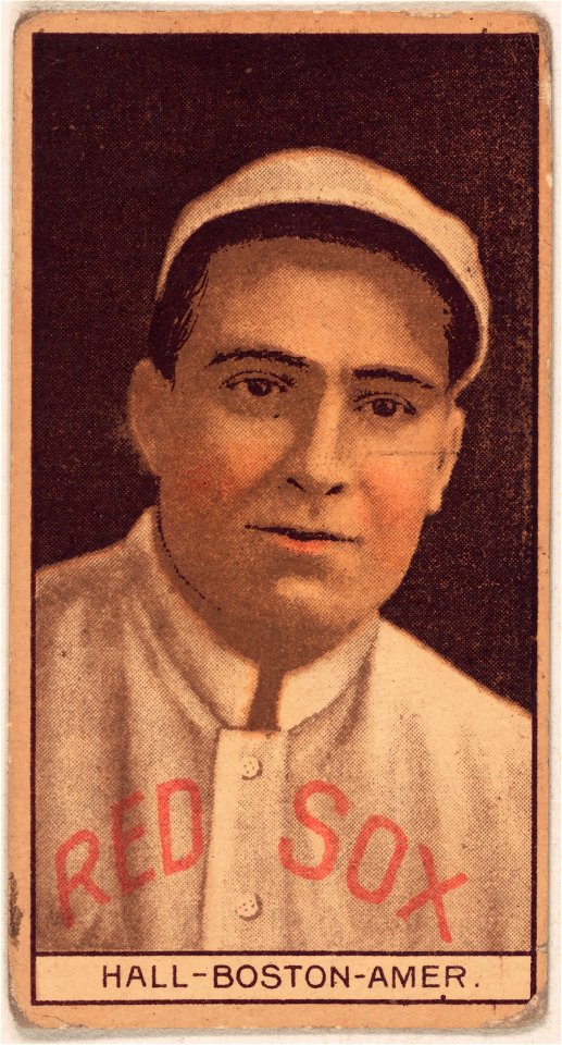 Charlie Hall, Boston Red Sox, baseball card portrait LCCN2008678015