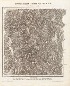 Charte von Schwaben Tafel 20 Kniebis und Kinzig