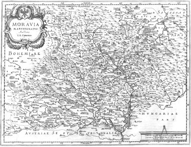 Charta deß Marggraffthumbs Mähren (Merian)