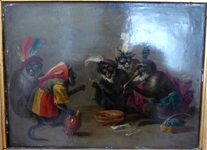 Chartres musée Tabagie de singes David Teniers le Jeune Eure-et-Loir France