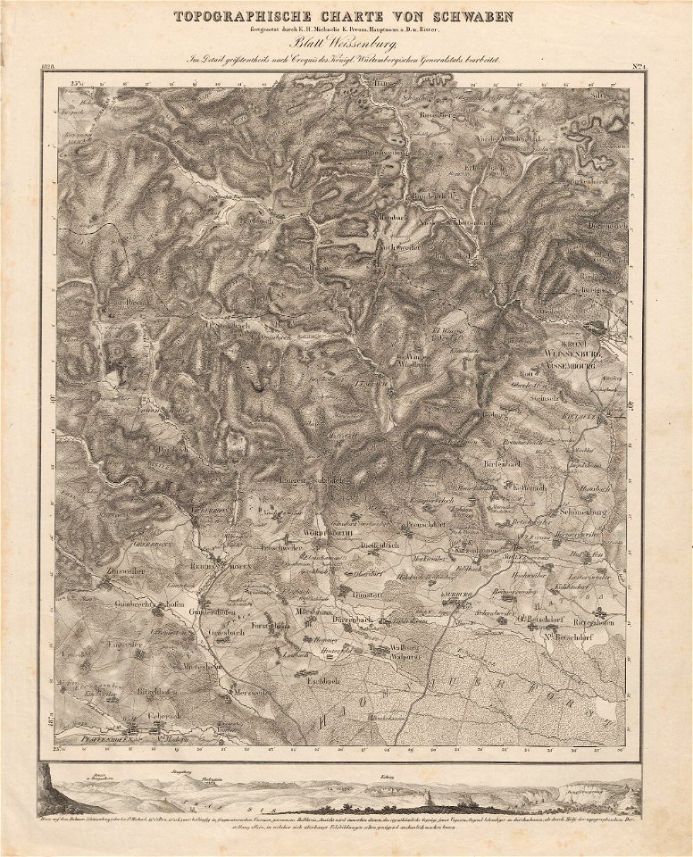 Charte von Schwaben Tafel 01 Weißenburg