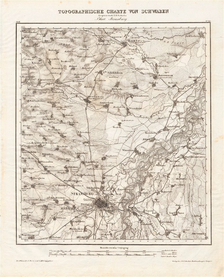 Charte von Schwaben Tafel 10 Strassburg