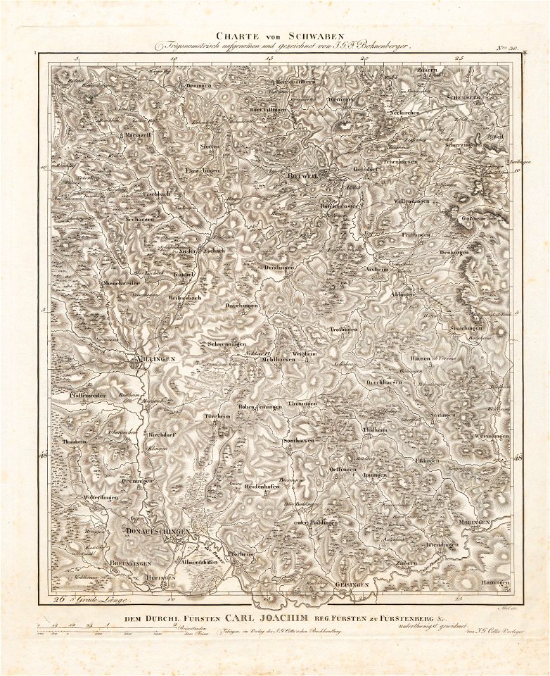 Charte von Schwaben Tafel 30 Rottweil