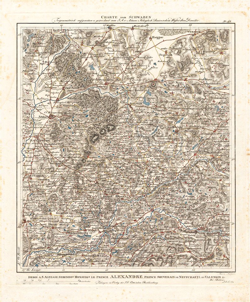 Charte von Schwaben Tafel 42 Ravensburg