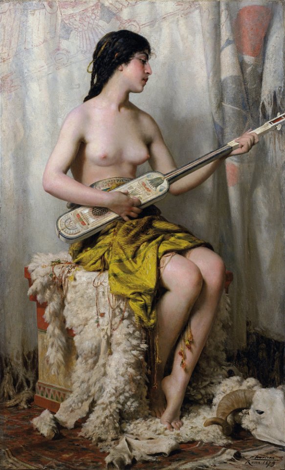 Chartran - La joueuse de mandore, 1879FXD