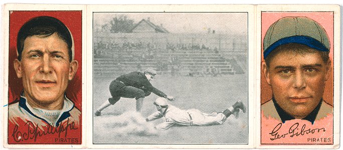 Chas. Phillippe-George Gibson, Pittsburgh Pirates, baseball card portrait LCCN2008678428