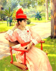 Chase William Merritt Afternoon In The Park 1890. Free illustration for personal and commercial use.