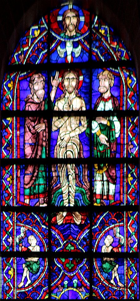 Chartres-106 Baptème du Christ