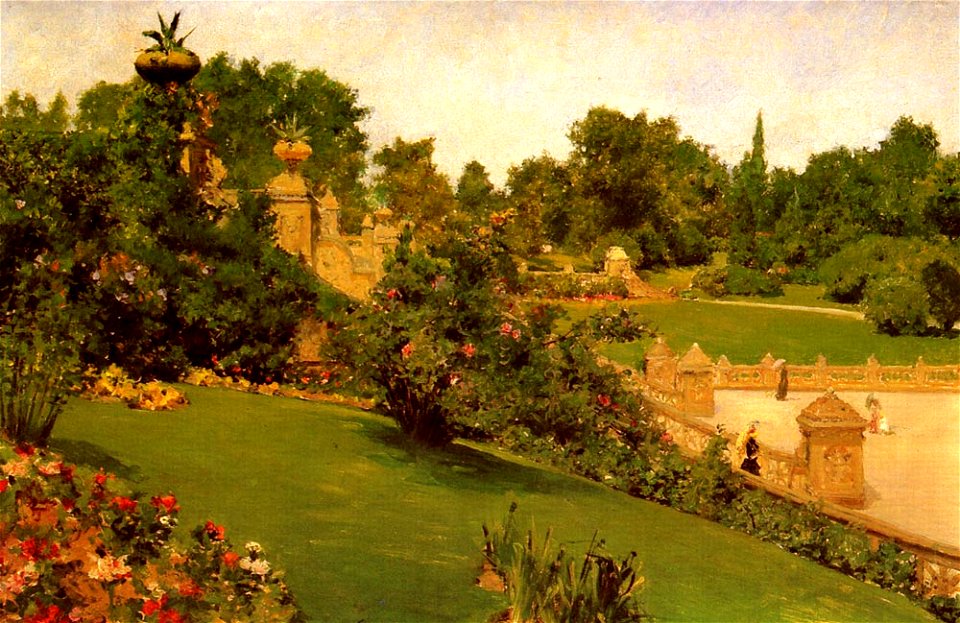 Chase William Merritt Terrace at the Mall 1890