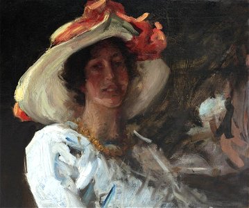 Study of Clara Stephens by William Merritt Chase, 1913