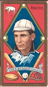 Chas. Bender, Philadelphia Athletics, baseball card portrait LCCN2008677382