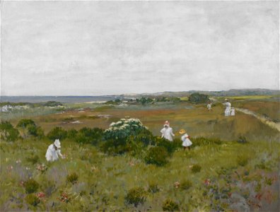 William Merritt Chase - Seaside Flowers, 1890s. Free illustration for personal and commercial use.