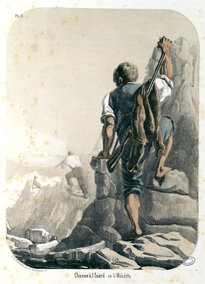 Chasse à l'Isard sur la Maladetta - Fonds Ancely - B315556101 A DAGUZAN 004