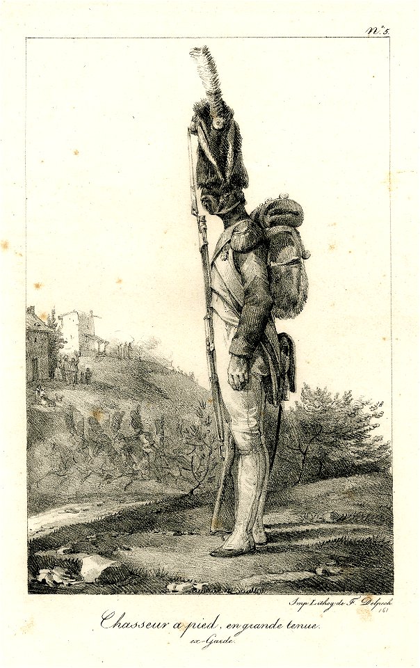 Chasseur a pied en grande tenue (ex-garde) (BM 1855,0414.79)