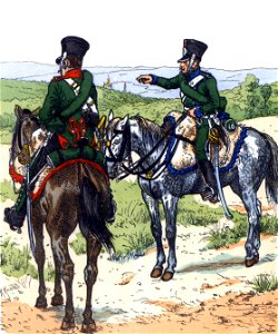 Chasseurs à cheval des 7e et 16e régiments, 1812