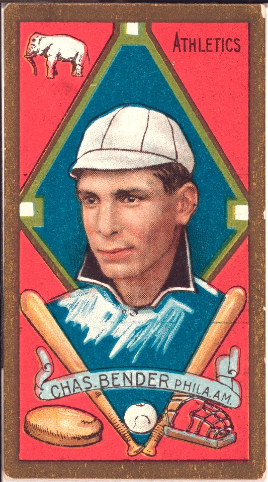 Chas. Bender, Philadelphia Athletics, baseball card portrait LCCN2008677382