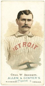 Chas. W. Bennett, Detroit Wolverines, baseball card portrait LCCN2007678542
