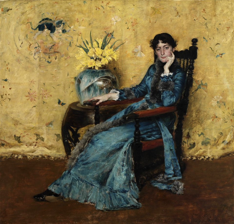 Chase William Merritt Portrait of Miss Dora Wheeler 1883