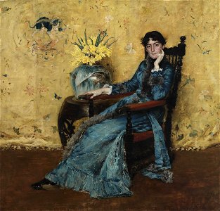 Chase William Merritt Portrait of Miss Dora Wheeler 1883