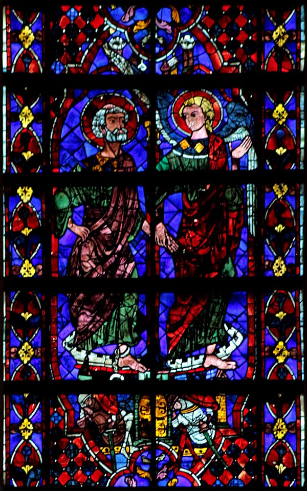 Chartres-105 Pierre et l'ange