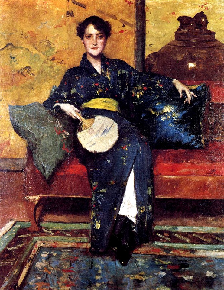 Chase William Merritt The Blue Kimono 1888