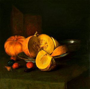 Autumn Still Life by William Merritt Chase. Free illustration for personal and commercial use.