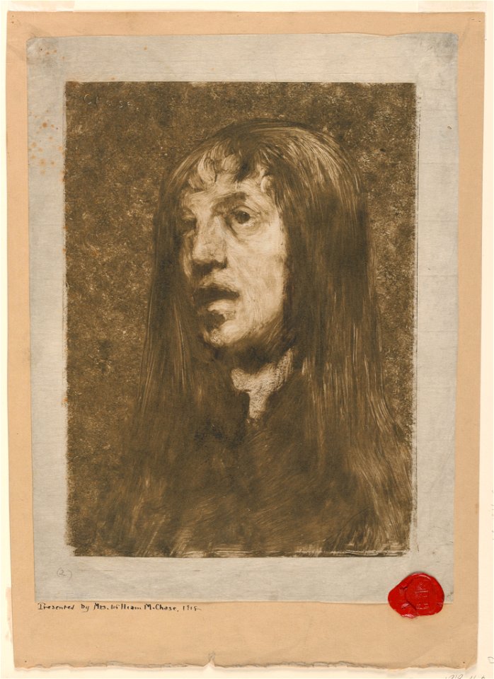 Monoprint, Portrait of a Woman, Looking Left, before 1880 (CH 18204847)