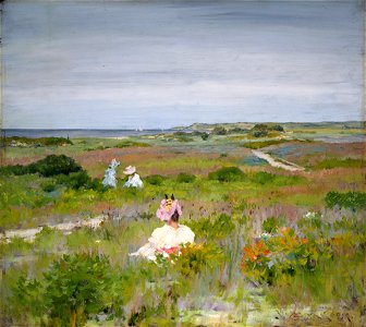 William Merritt Chase - Shinnecock, Long Island (c.1896). Free illustration for personal and commercial use.
