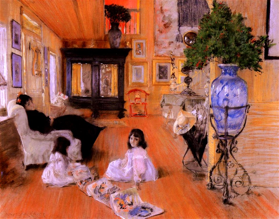 Chase William Merritt Hall At Shinnecock 1893
