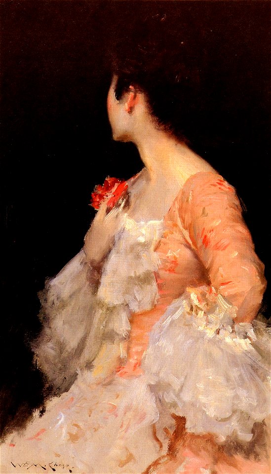 Chase William Merritt Portrait Of A Lady 1890