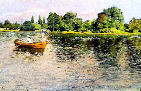 Chase William Merritt Summertime (pulling for shore) c1886