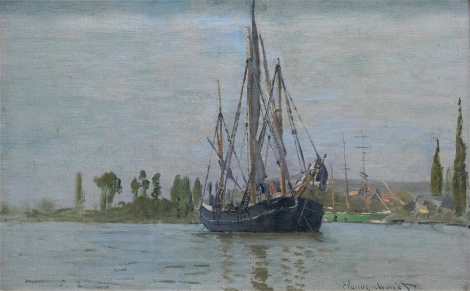 Chasse-marée à l'ancre - Claude Monet