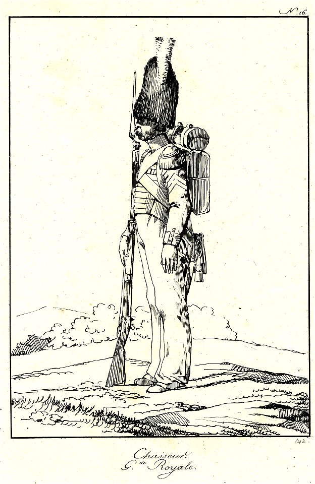 Chasseur. G(ard)de Royale (BM 1855,0414.66)