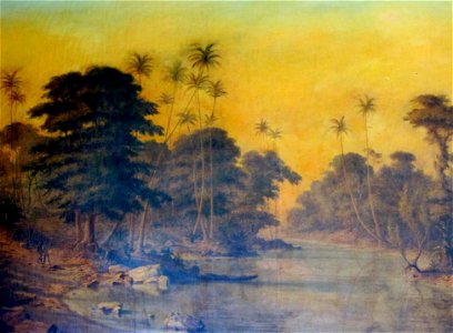 Chassin-Trubert, Desire - Paisaje del Amazonas -1886 ost MMBAV fRF02. Free illustration for personal and commercial use.