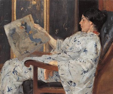 William Merritt Chase - Der japanische Holzschnitt - 8401 - Bavarian State Painting Collections