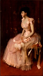 William Merritt Chase - Portrait of a Lady in Pink - 94.010 - Rhode Island School of Design Museum