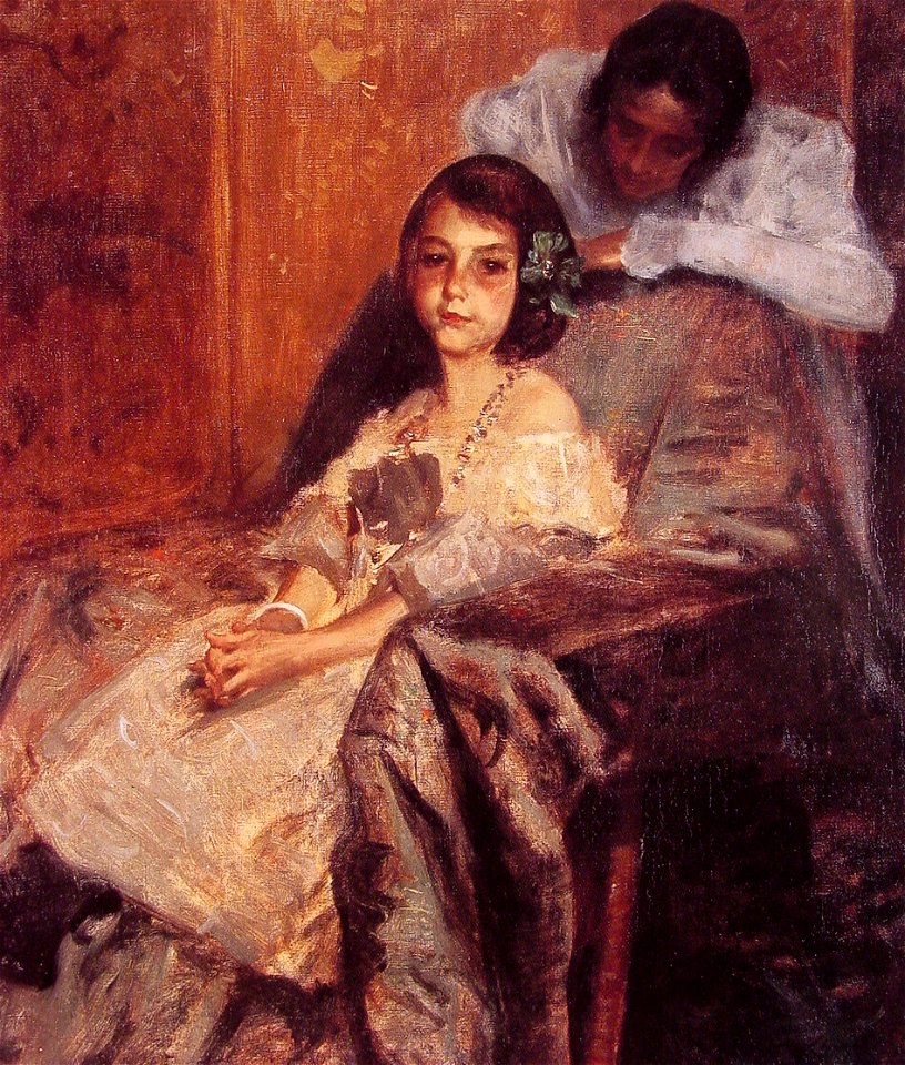 Chase William Merritt Dorothy and Her Sister 1901