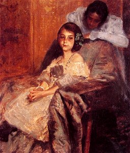 Chase William Merritt Dorothy and Her Sister 1901