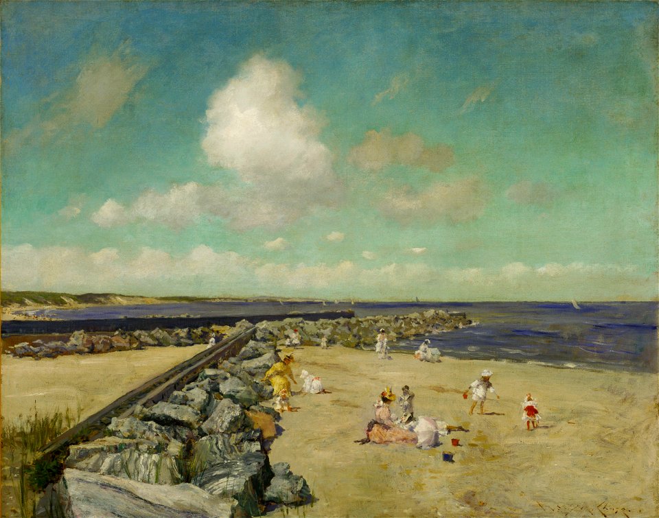 William Merritt Chase - Morning at Breakwater, Shinnecock, c.1897
