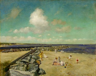 William Merritt Chase - Morning at Breakwater, Shinnecock, c.1897