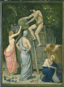 Pierre Puvis de Chavannes - The Wine Press - Google Art Project. Free illustration for personal and commercial use.