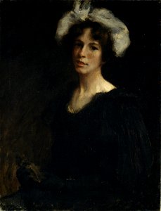 William Merritt Chase - Bessie Potter - 55.118 - Metropolitan Museum of Art. Free illustration for personal and commercial use.