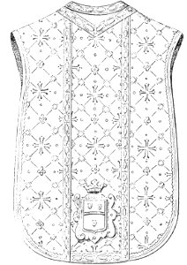 Chasuble armoriée