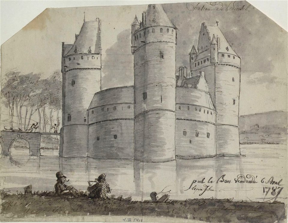 Chateau de Beersel, pul le Bon, 6 Avril 1787