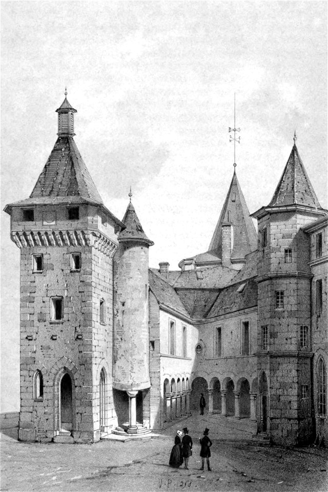 Chateau de Chastellux - Innenhof - Petit 1845