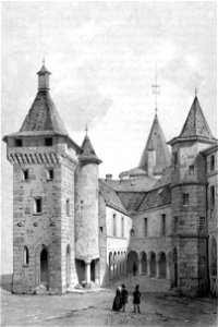 Chateau de Chastellux - Innenhof - Petit 1845